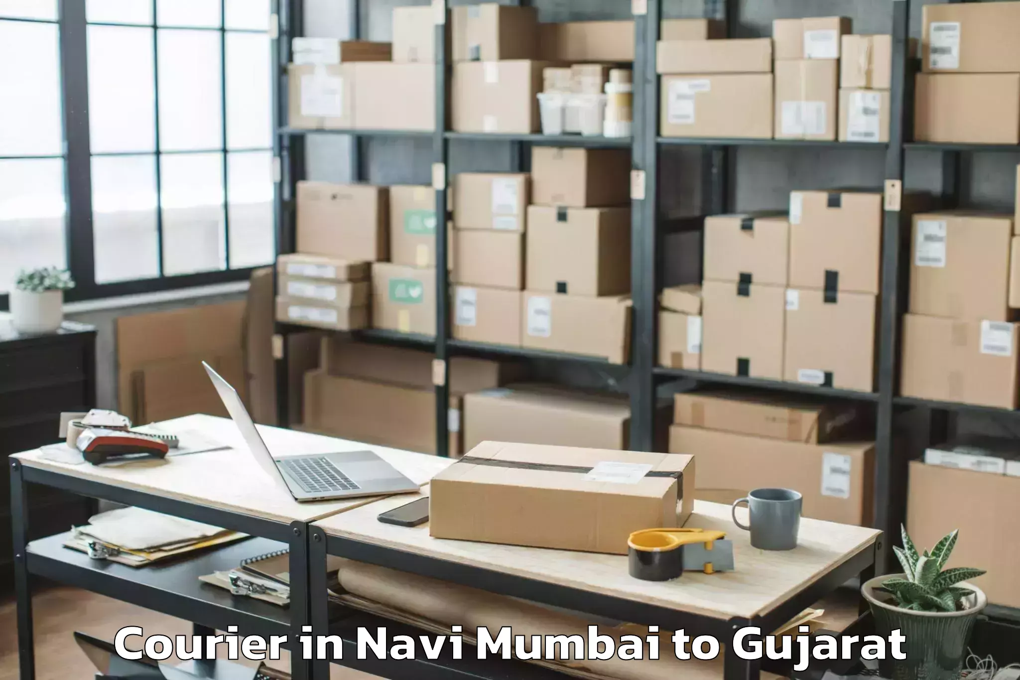 Book Navi Mumbai to Vadgam Courier